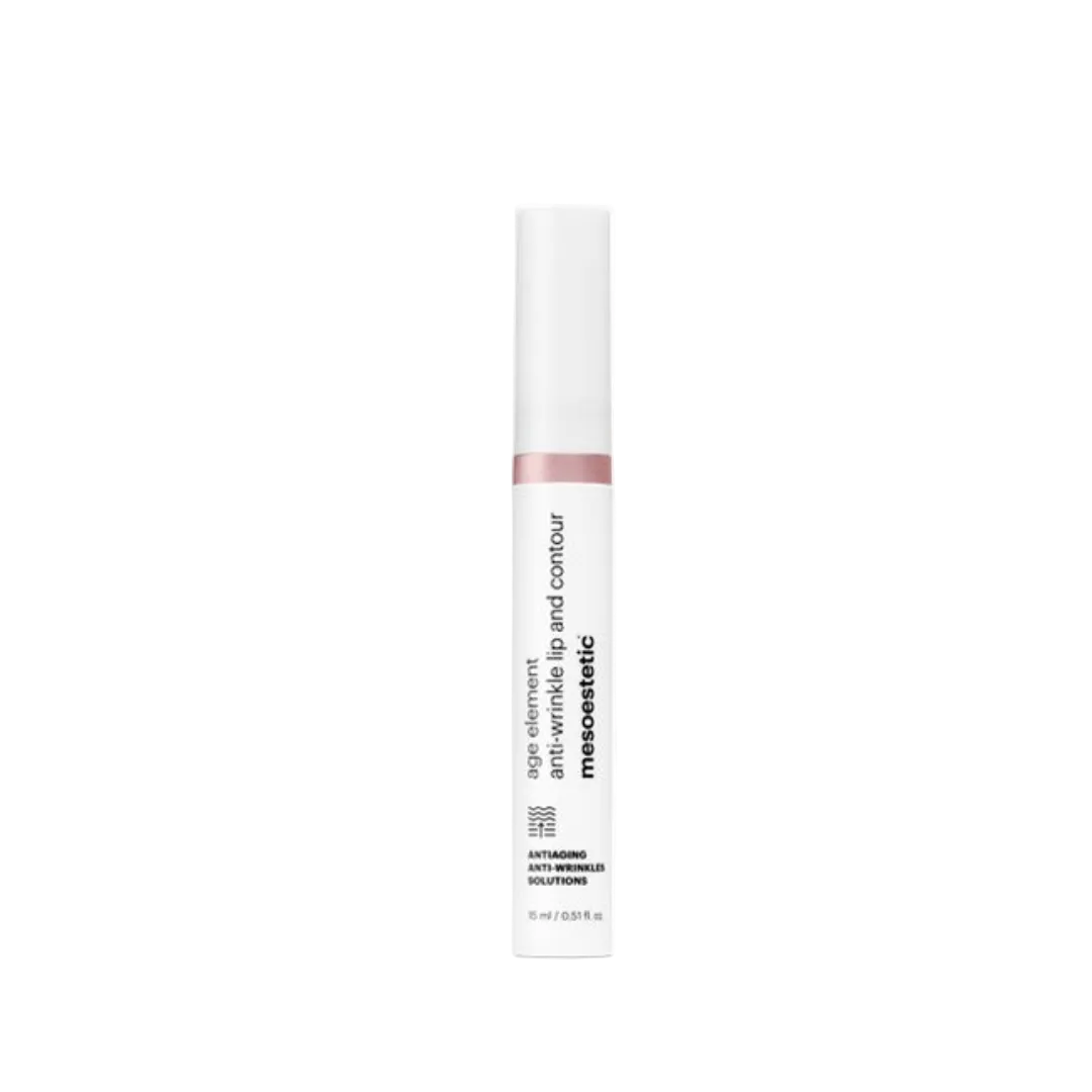 Lip treatment product with white container and pink applicator on a white background