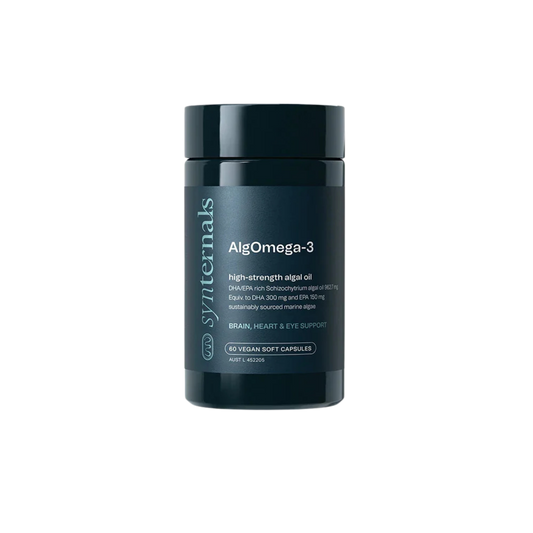 Black container of Synternals AlgOmega-3 