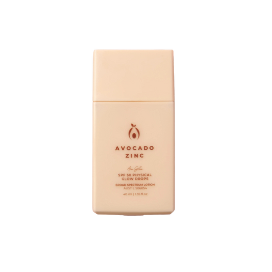 Avocado Zinc glow lotion bottle 