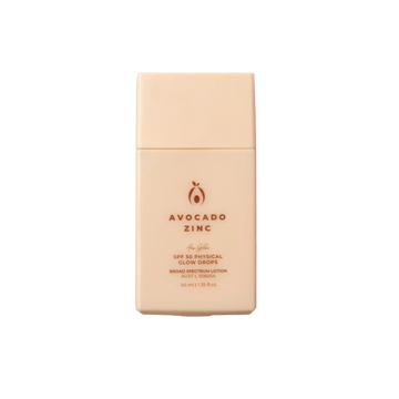 Avocado Zinc glow lotion bottle 