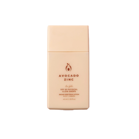 Avocado Zinc glow lotion bottle 