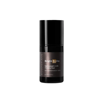 Skincare bottle labeled 'Bright Enlite'
