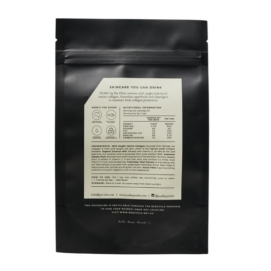 Black coffee packaging with a label on a white background