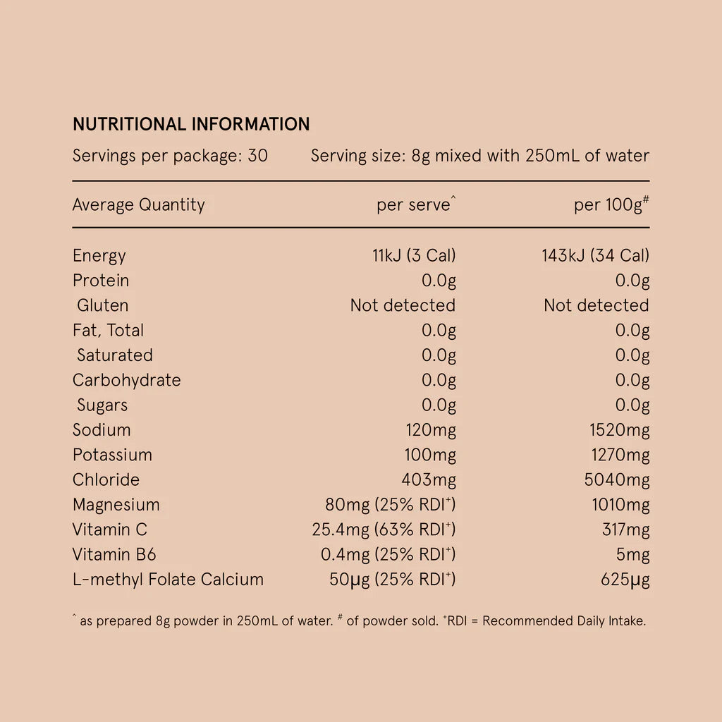cola hydramama nutritional information