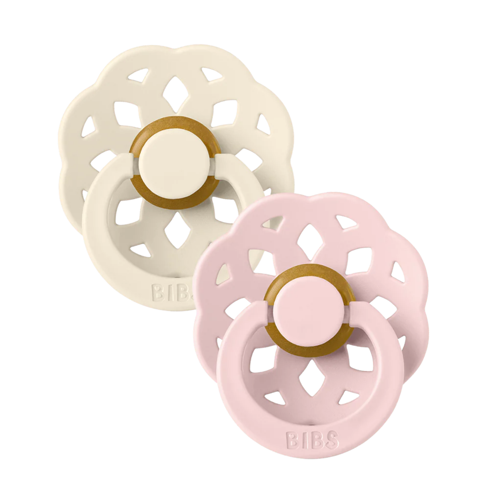 Bibs Boheme Dummies 2 Pack Ivory/blossom