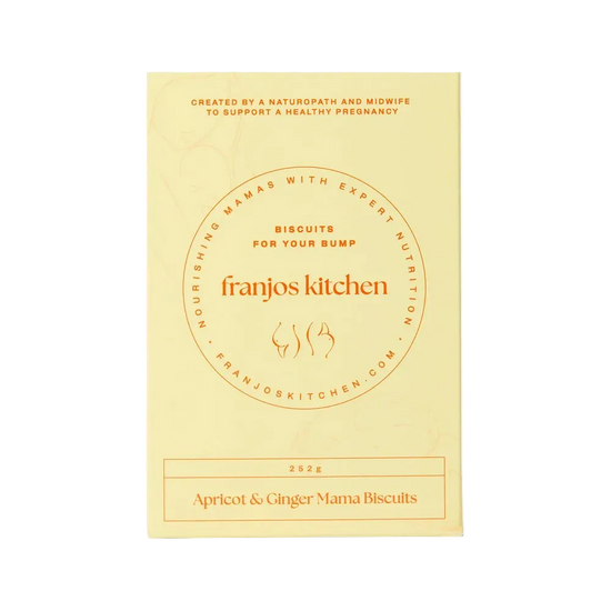 Franjos Kitchen biscuits apricot & ginger for bump. 