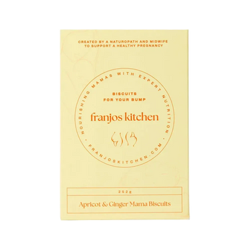 Franjos Kitchen biscuits apricot & ginger for bump. 