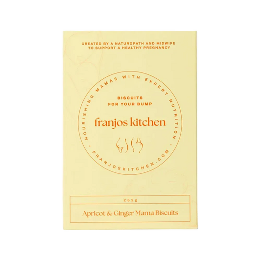 Franjos Kitchen biscuits apricot & ginger for bump. 