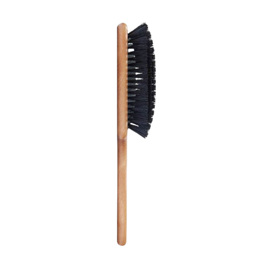 Bristle boar brush with wooden handle