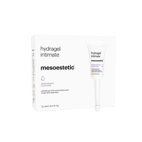 Mesoestetic Hyragel Intimate box on a white background