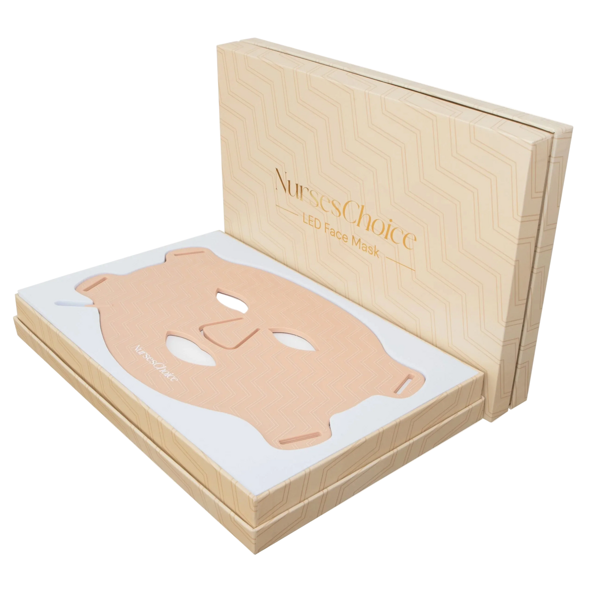 Nurses' Choice LED Face Mask in a cardboard box 