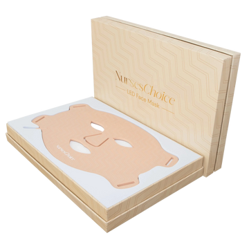 Nurses' Choice LED Face Mask in a cardboard box 