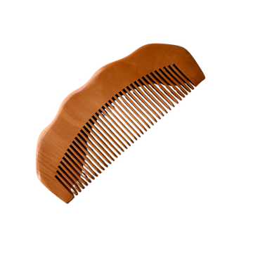 Brown wooden labour & birthing comb 