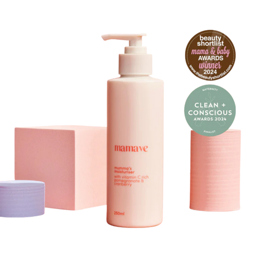 Mamave mummas moisturiser skincare product with awards 