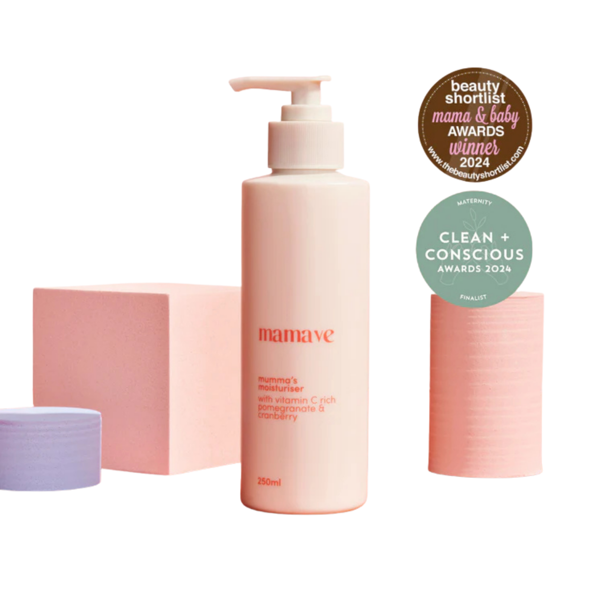 Mamave mummas moisturiser skincare product with awards 