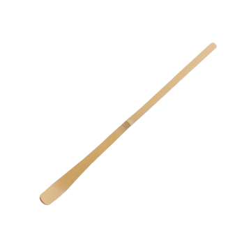 Long wooden stick. Matcha bamboo scoop