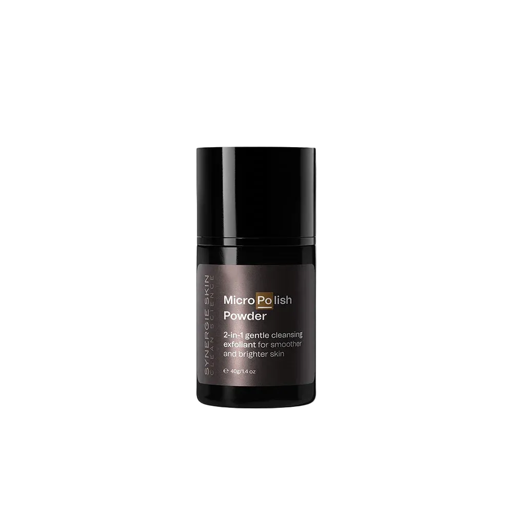 Skincare product labeled 'Micro Polish Powder' 