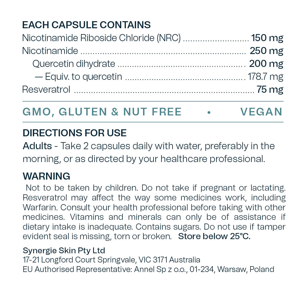 Product label with nutritional information and usage directions on a white background