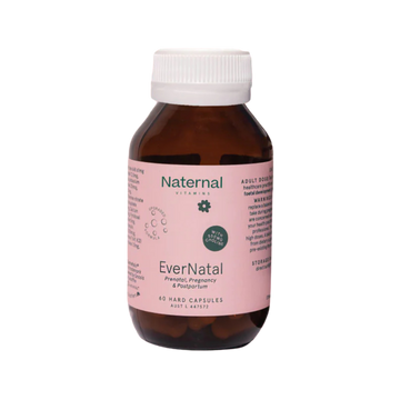 Bottle of Naternal EverNatal prenatal, pregnancy & postpartum vitamins