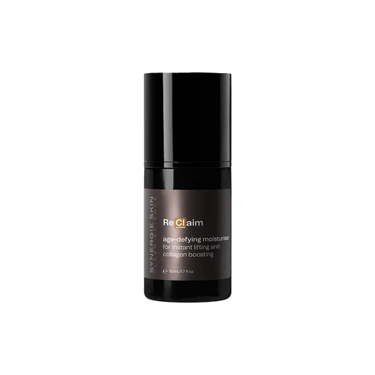 Skincare bottle labeled 'ReClaim'  moisturiser