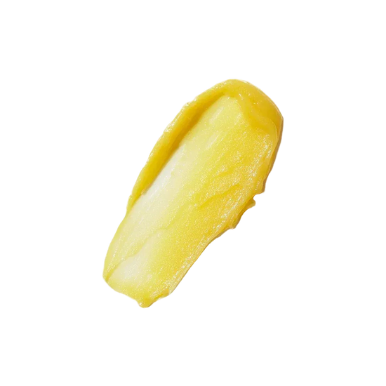 Yellow swatch of recovery balm 