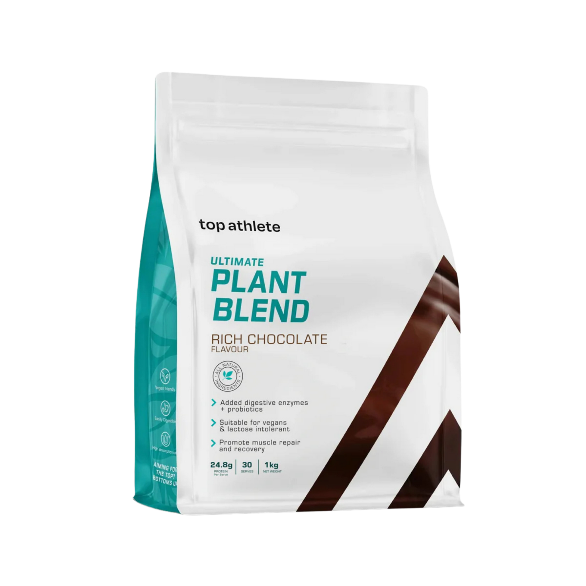 Top Athlete Ultimate Plant Blend Rich Chocolate Flavour package 1kg 30 serves