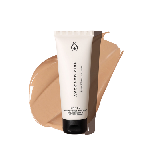Avocado Zinc SPF 50 natural tinted moisturizer