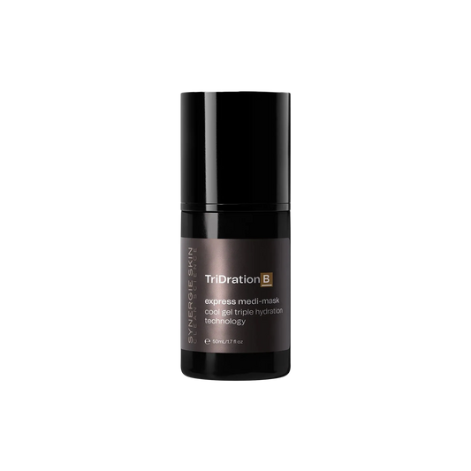 Skincare bottle labeled 'TriDration B'