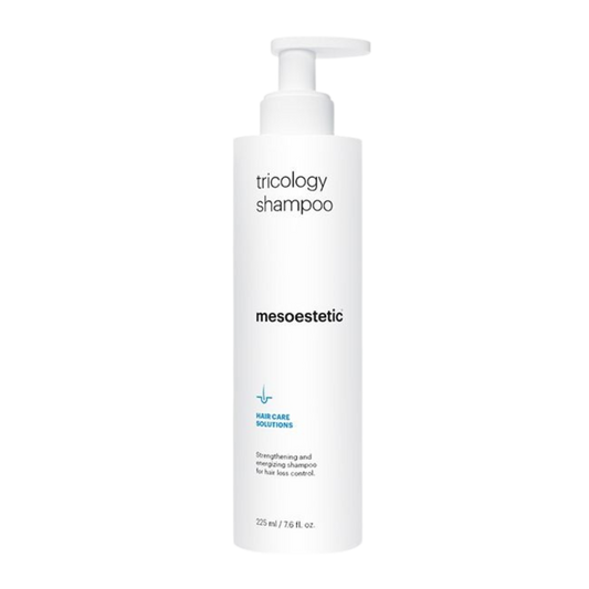 Tricology Shampoo pump bottle on a white background