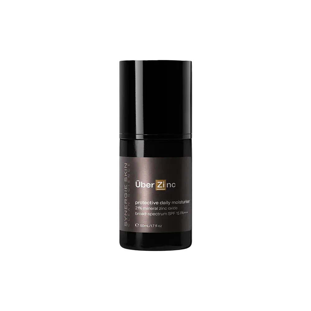Uber Zinc protective daily moisturizer bottle 