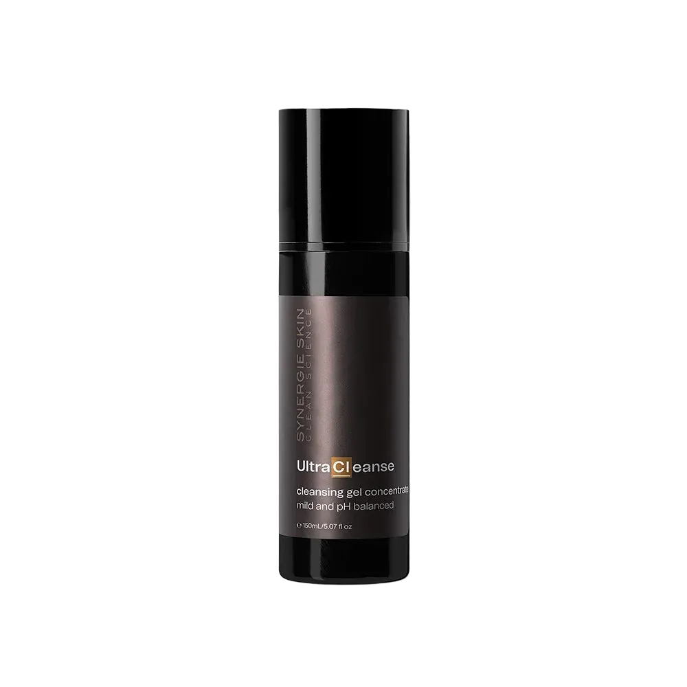 Skincare bottle labeled 'Ultra Cleanse' 