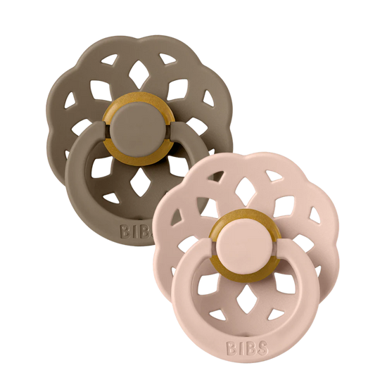 Bibs Boheme Dummies 2 Pack Dark Oak/Blush