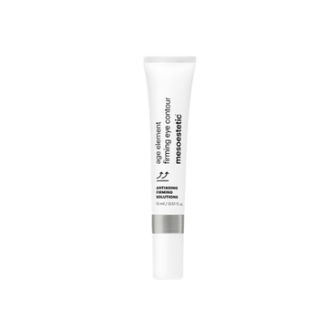Tube labeled mesoestetic age element firming eye contour