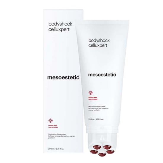 Mesoestetic body care product with packaging