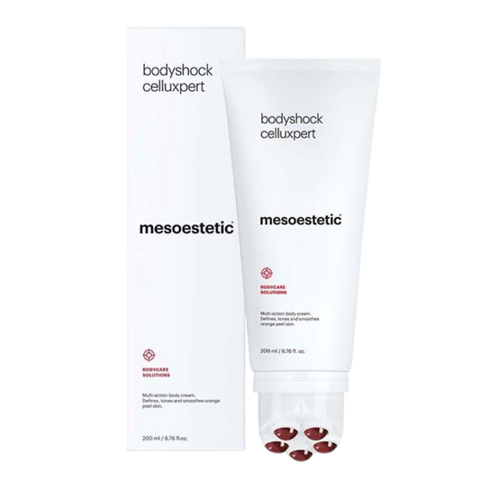 Mesoestetic body care product with packaging