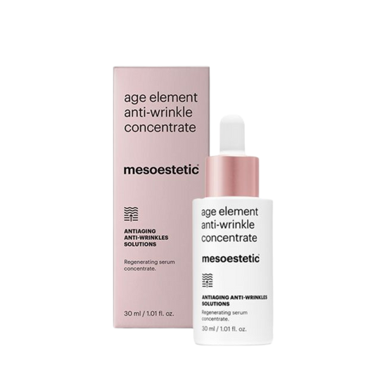 Mesoestetic age element anti-wrinkle concentrate serum bottle and packaging