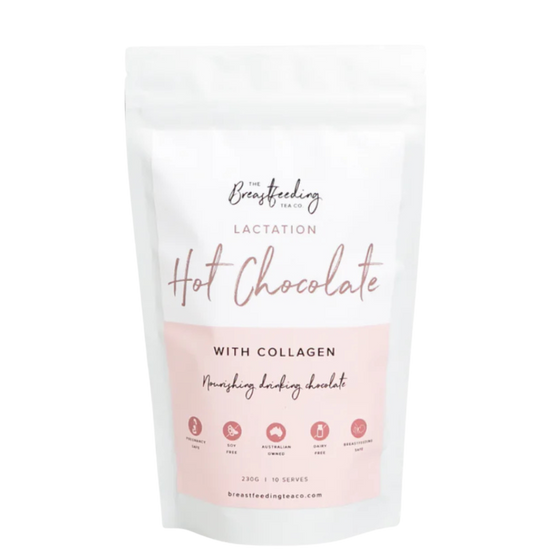 Bag of lactation hot chocolate with collagen on a transparent background