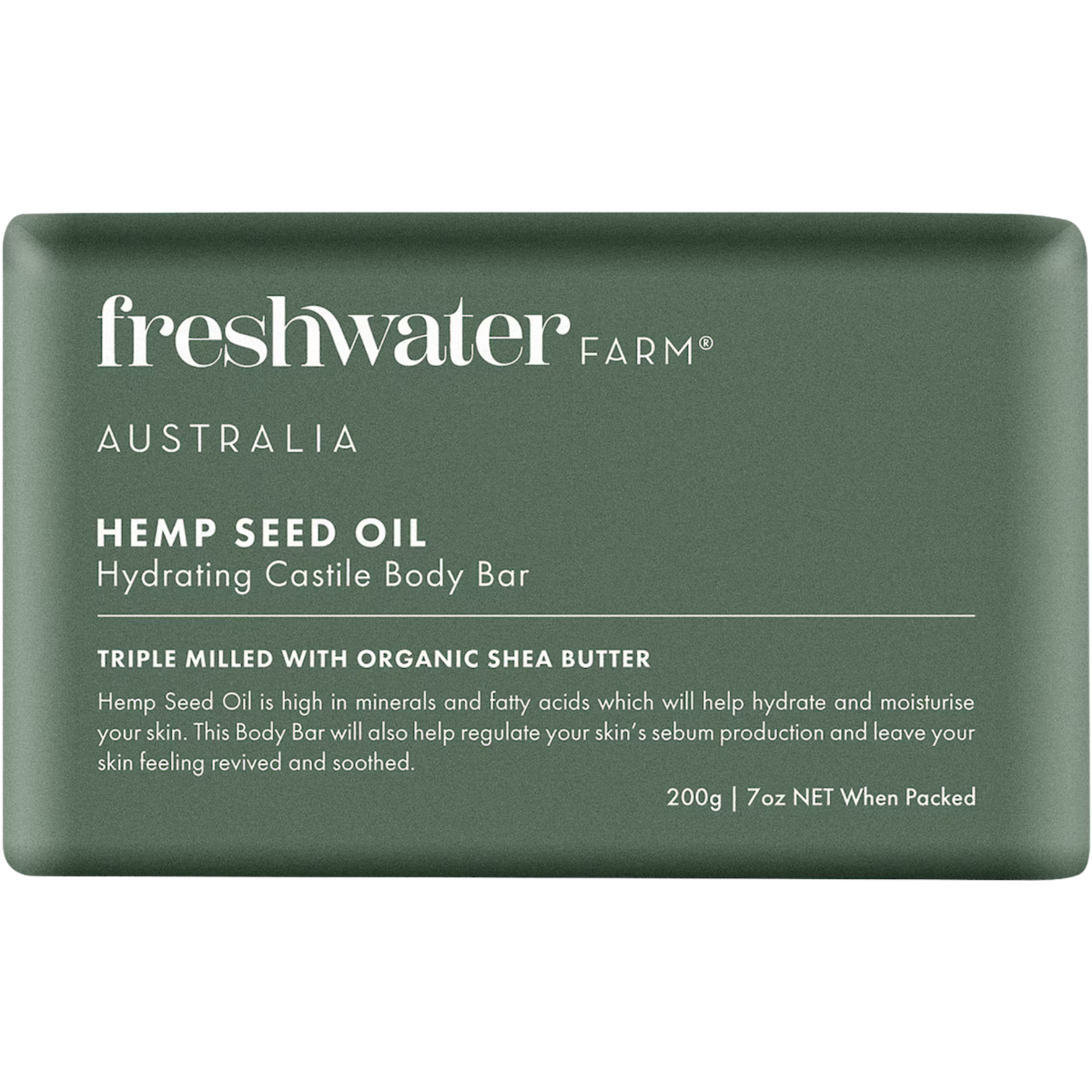 Hemp Seed Oil Body Bar by Freshwater Farm