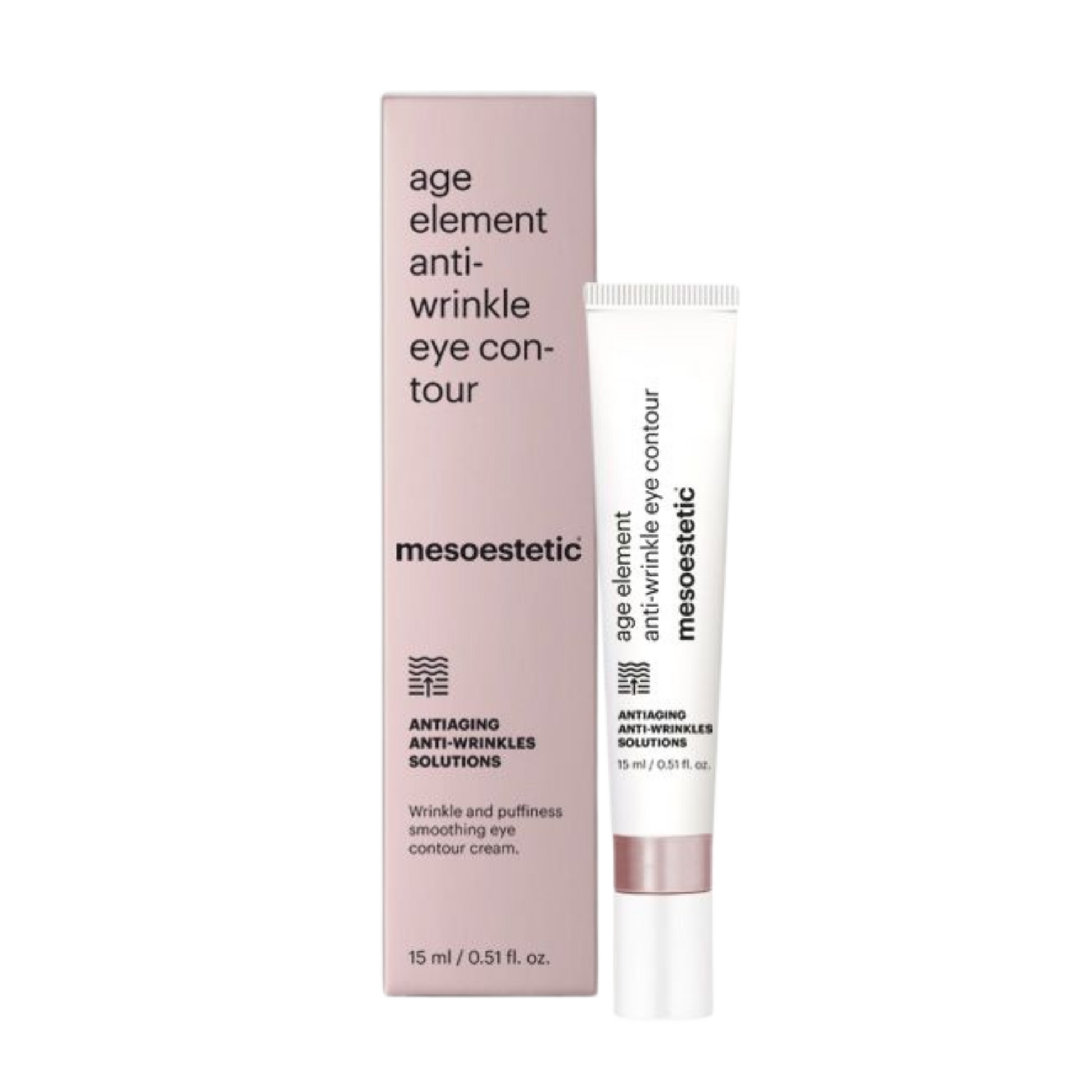 Mesoestetic anti-wrinkle eye contour cream with packaging