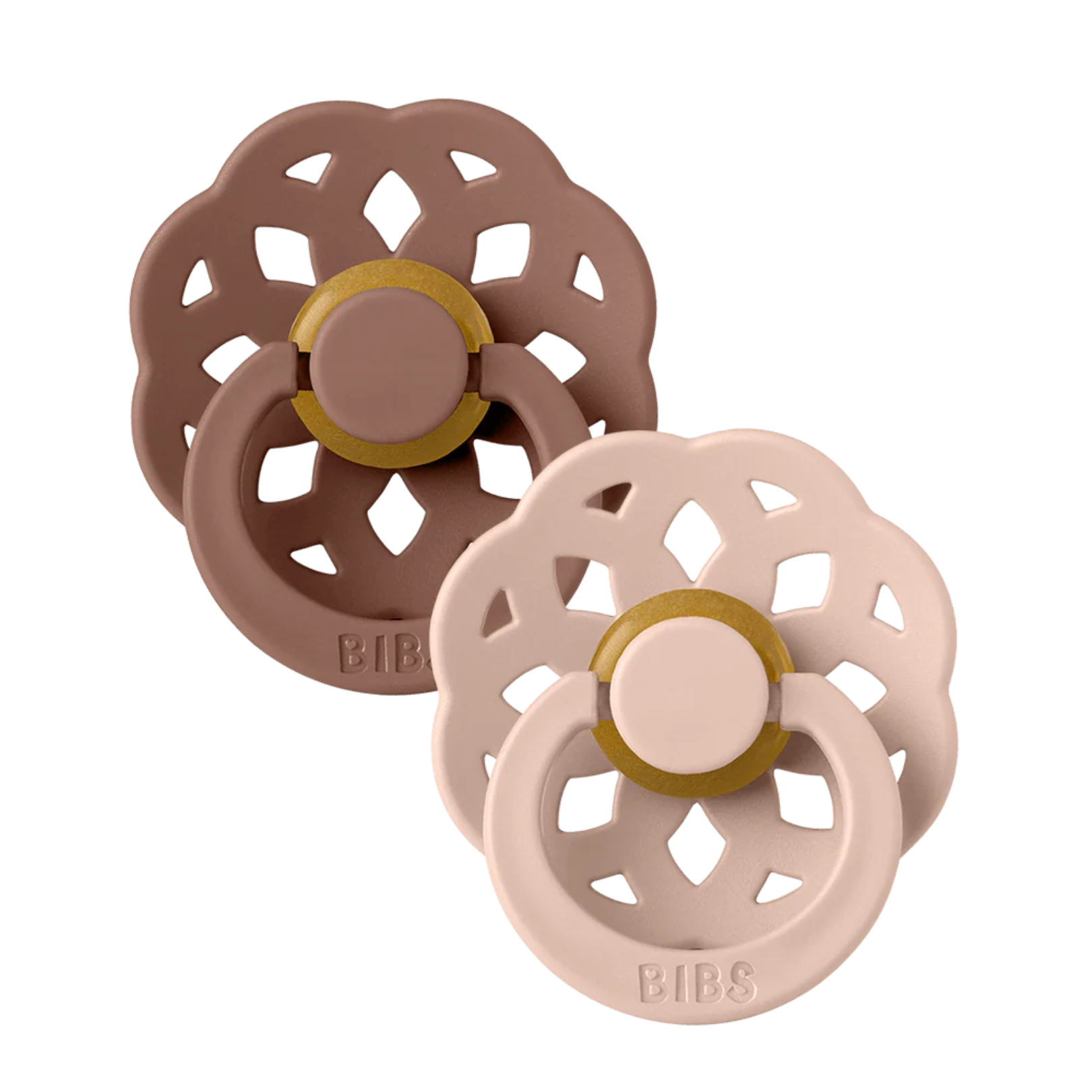 Bibs Boheme Dummies 2 Pack  Woodchuck/Blush