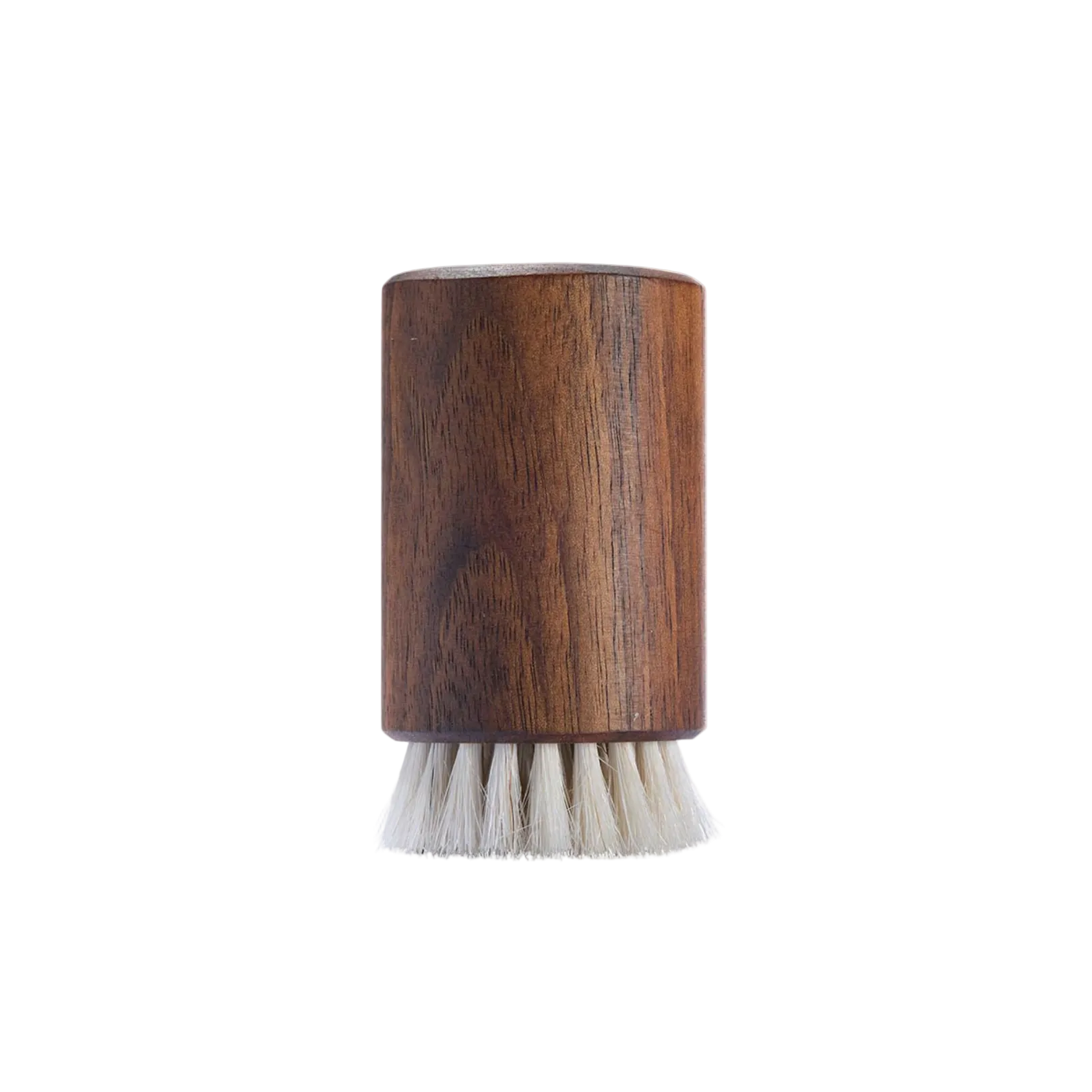 Wooden mens brush with white bristles 