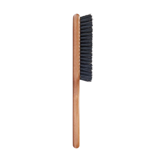 Wooden brush with black boar bristles 