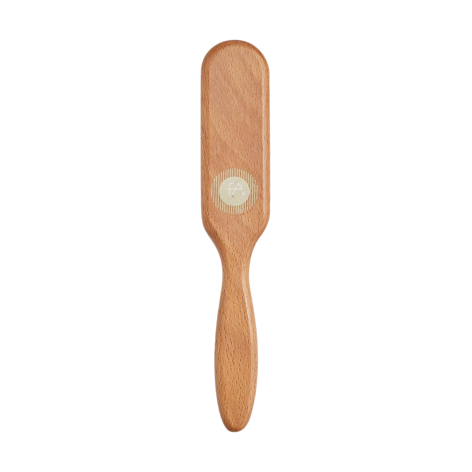 Wooden spatula hair brush