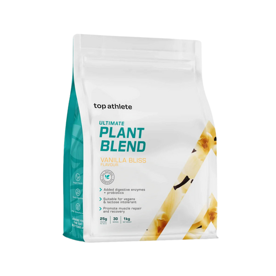 Top Athlete Ultimate Plant Blend Vanilla Bliss package 1kg 30 serves