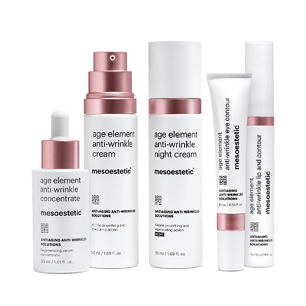 Collection of Mesoestetic skincare products